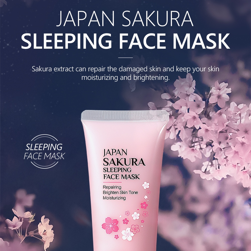 LAIKOU Sakura Sleeping Mask 80g Laikou